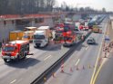 VU PKW unter LKW A 1 Rich Dortmund Koeln West AS Loevenisch P123